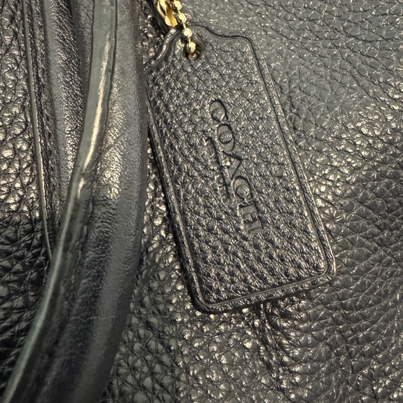 Coach Morgan Midnight Blue Pebbled Leather Bag - Picture 8 of 9